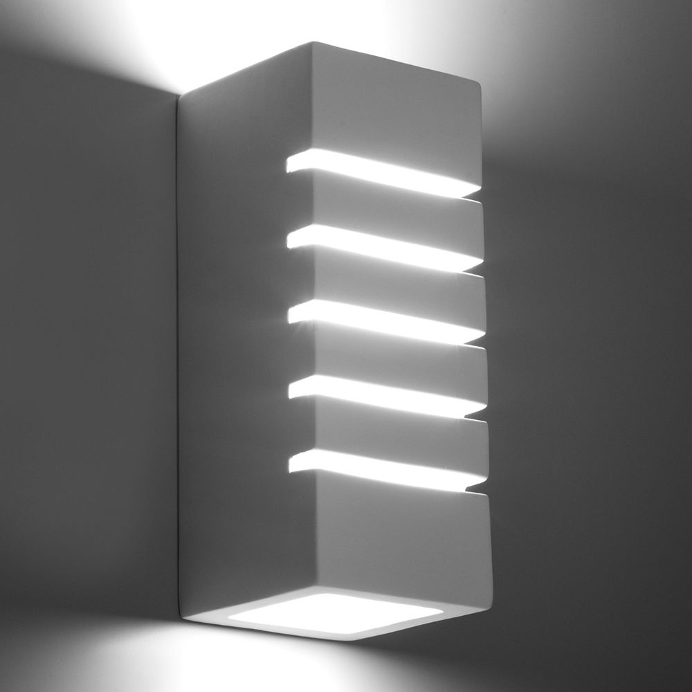Ceramic and Glass Wall Lamp - Modern Design - E27 Socket