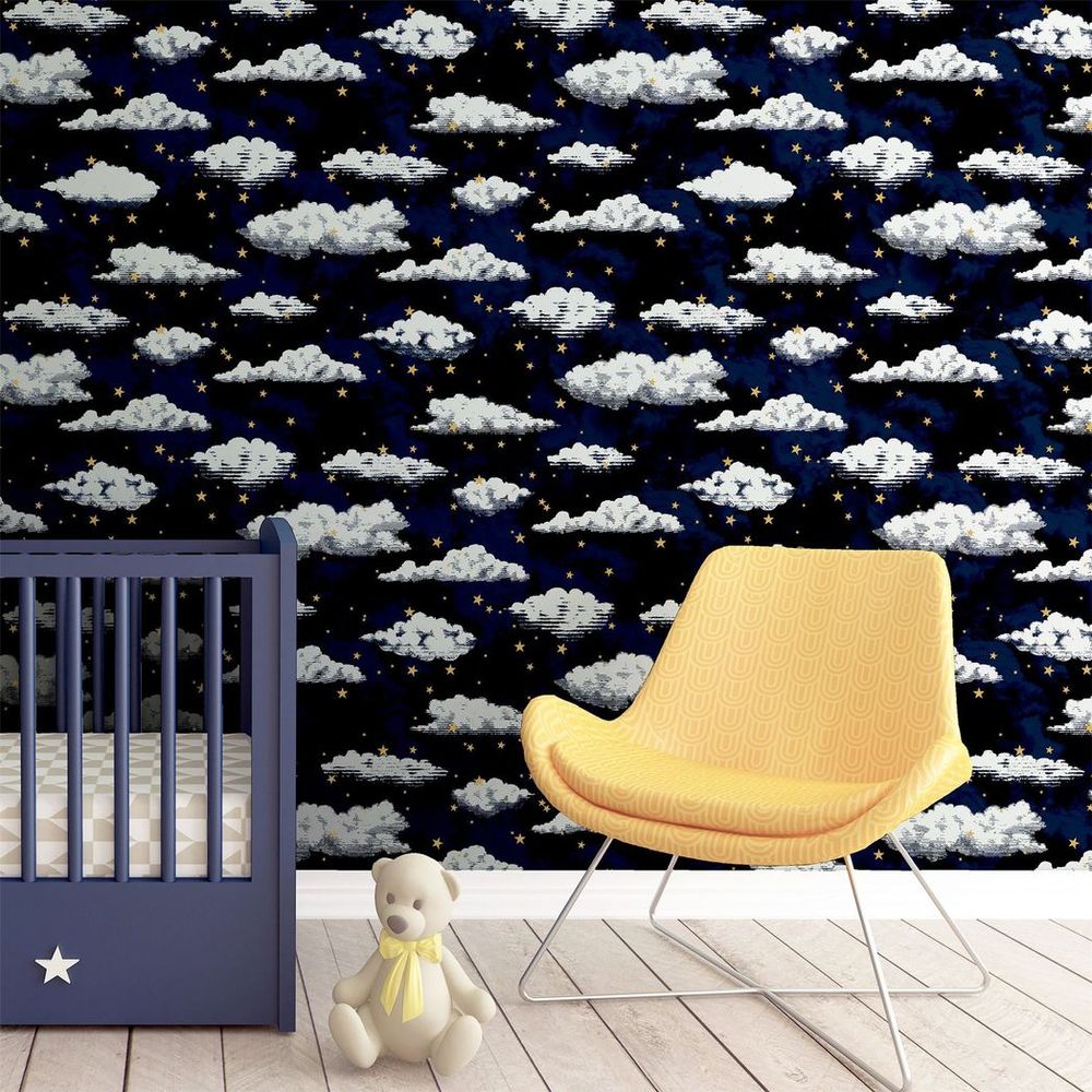 Stars & Clouds Navy - Attention to Detail