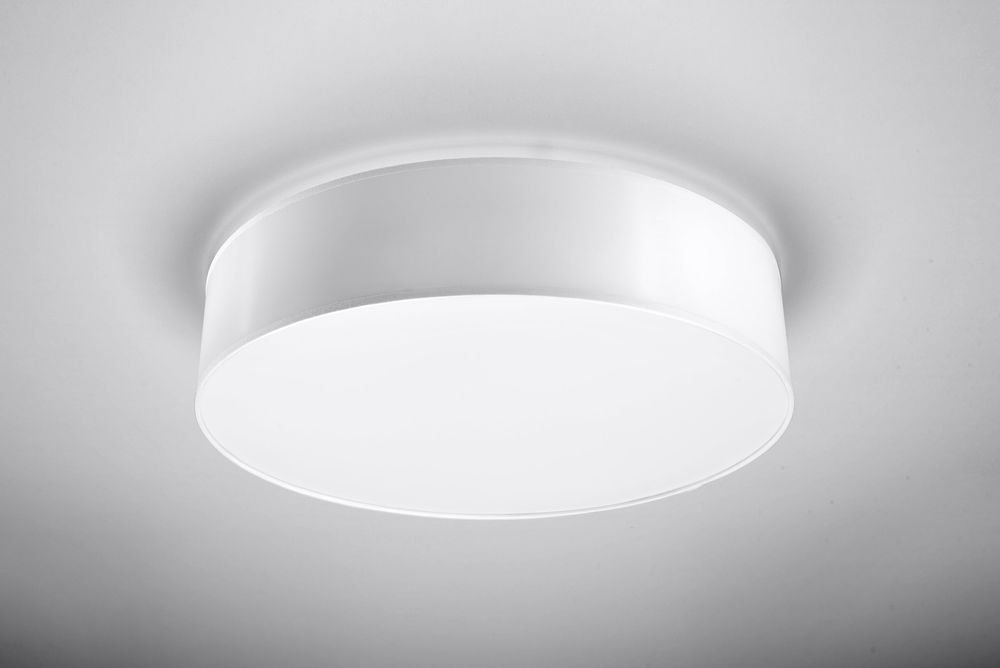 White LED Ceiling Lamp - Arena 45: Loft Design, E27 LED, Construction