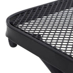 Metal Patio Bistro Table - Square 45cm, Black