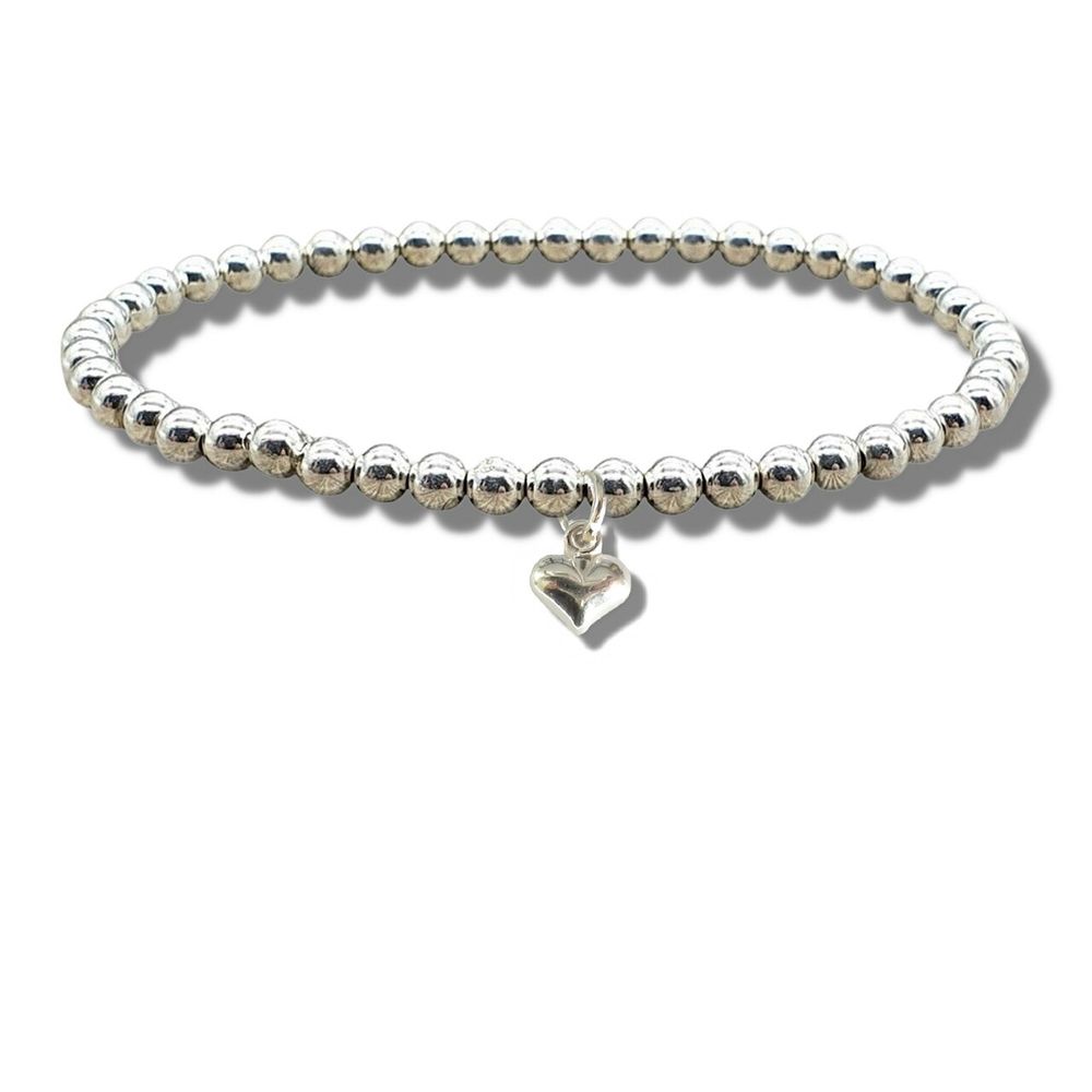 Silver Beaded Bracelet - Stunning Quality, Gift for Girls - Shop Now!