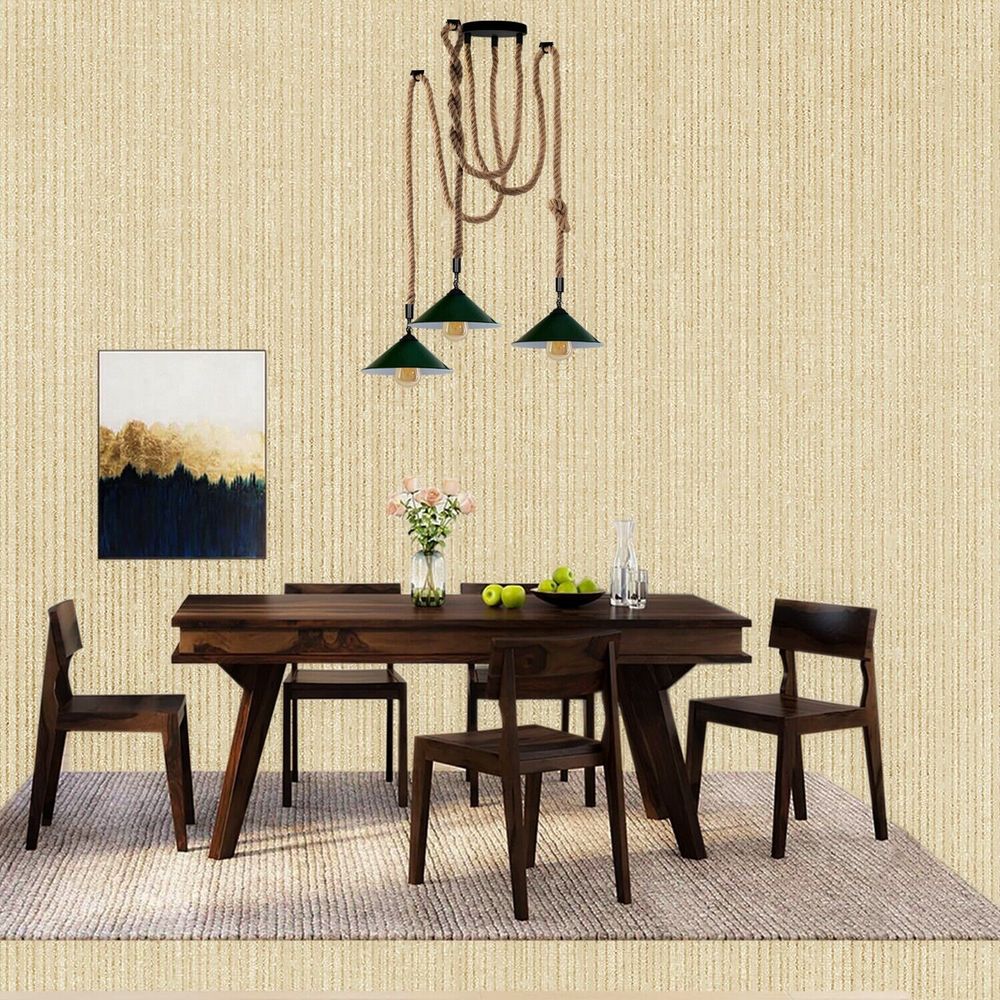 Industrial Pendant Light Retro Vintage Chandelier Hemp Rope Ceiling spider