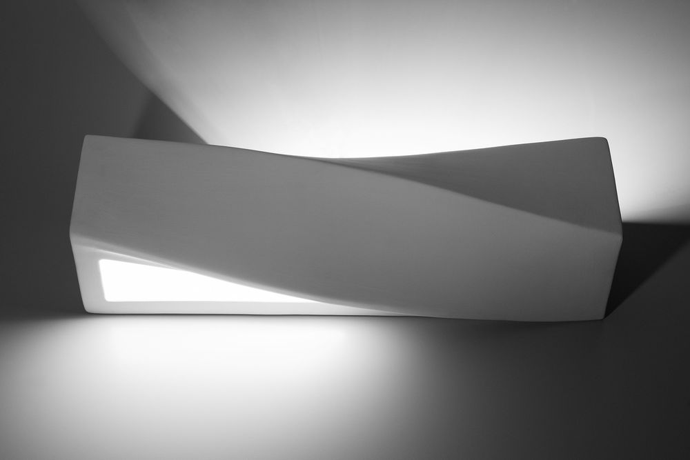 Sleek Ceramic LED Wall Lamp - Classic Design, Paintable - Free Shipping