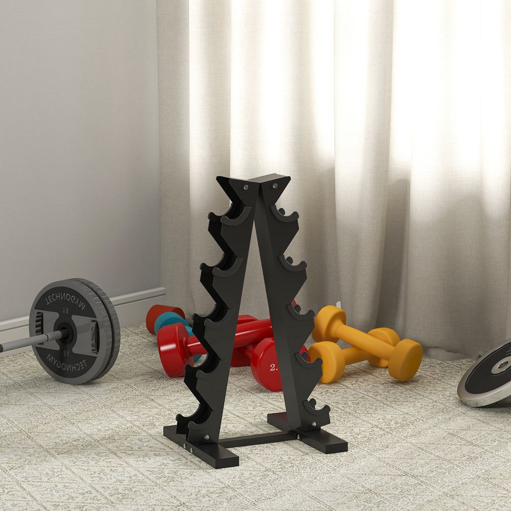 Heavy-Duty Dumbbell Rack - Space-Saving Steel Stand for Home Gym