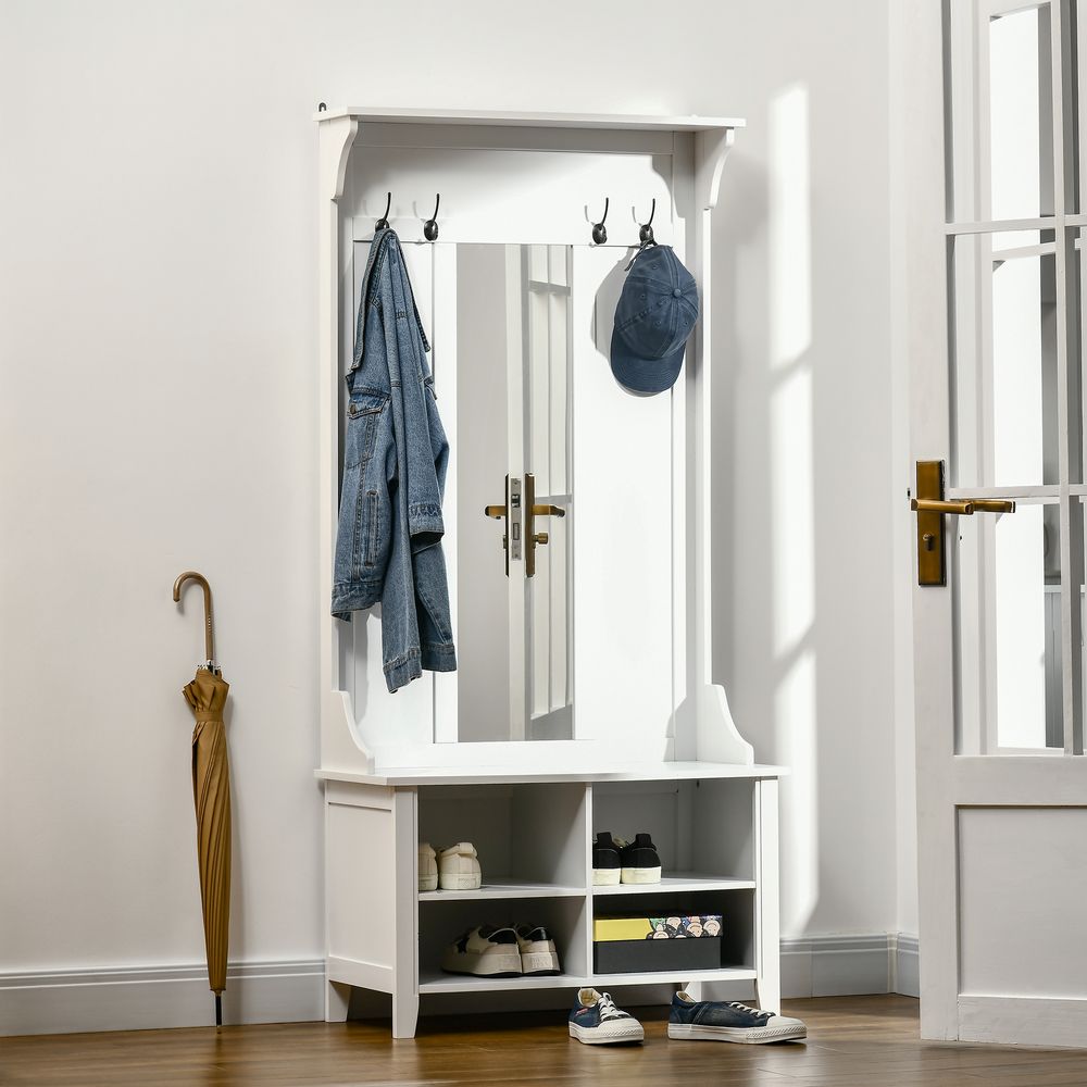 Mirror Cabinet, 80x40x170cm - White