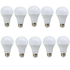 E27 18W Energy Saving Warm White LED Light Bulbs A60 E27 Screw-in non dimmable bulbs Pack 10