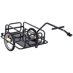 Folding Bicycle Cargo Storage Cart and Luggage Trailer with Hitch