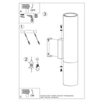 Modern Wall Lamp: Steel, GU10