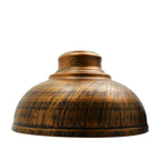Modern Industrial Metal Easy Fit Curvy Shape Lamp Shade For Living Room Kitchen Dining Table Bedroom Brushed copper