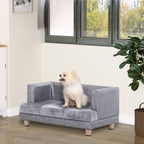 Premium Grey Dog Sofa Bed - Soft & Padded - Perfect for Small-Sized Dogs
