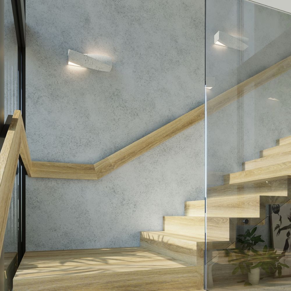 Modern Wall Lamp: Concrete Sigma Design - E27