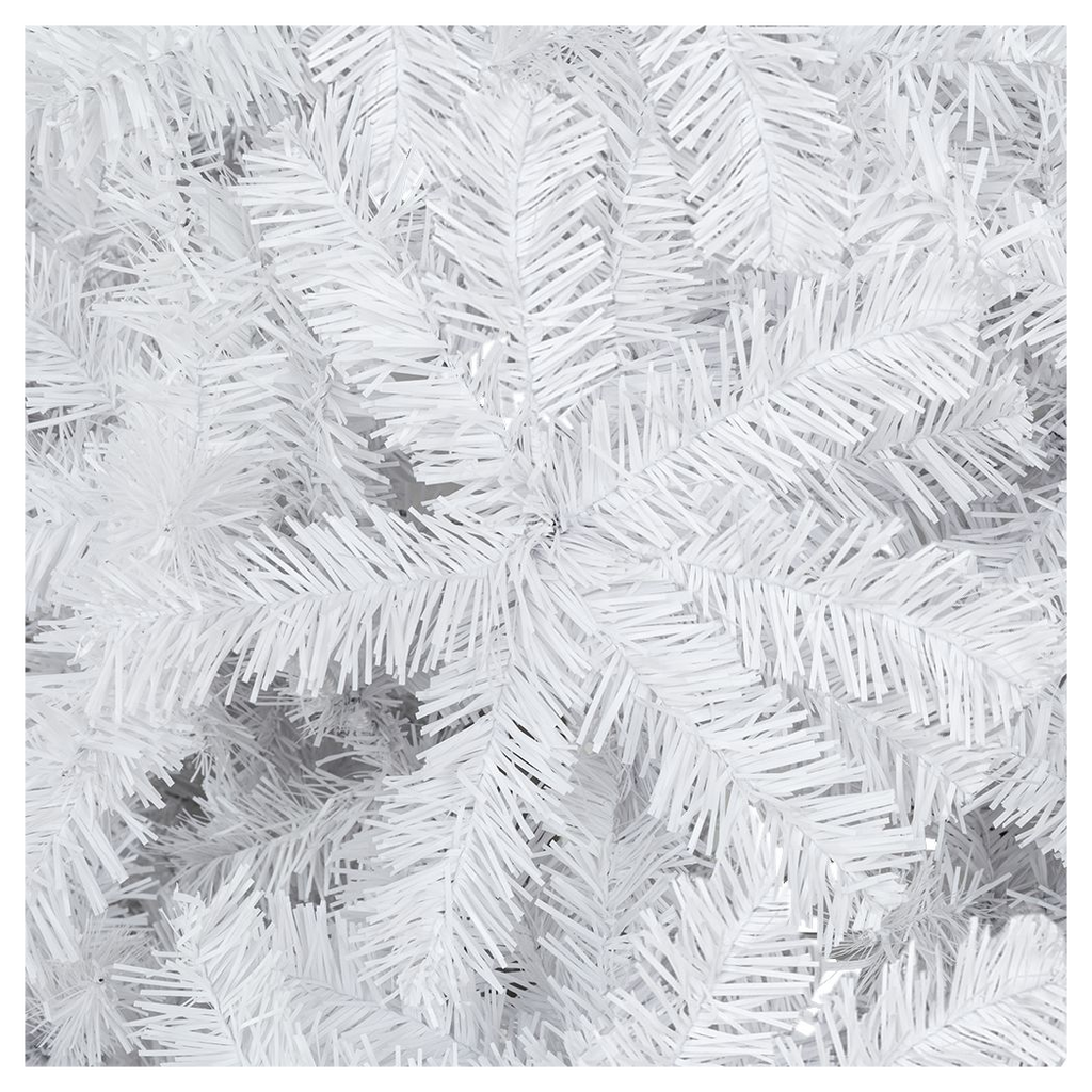 7FT Iron Leg White Christmas Tree with 950 Branches