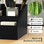 Organiser Holder Multi-Function Storage Caddy Drawers Black