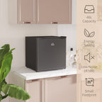 46L Counter Top Fridge with Chiller Box - for Bedrooms and Offices - Black