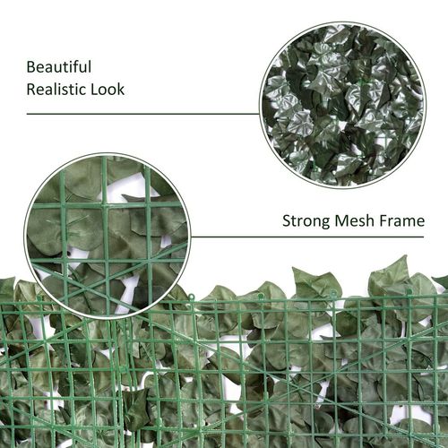Artificial Leaf Hedge Panel Garden Fence Privacy Screen 1.5m x 3m