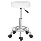 Round Stool Ha Feet Rotation Bar Stool White