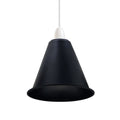 Large Easy Fit Pendant Light Shade 18cm Metal Lampshade Wall Lamp Black