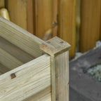 Raised Garden Bed with Legs and Storage Shelf, Elevated Wooden Planter Box