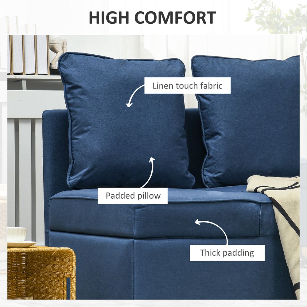 Folding Sleeper Sofa Bed Chair, Blue - Quality, Comfort, Versatility