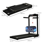 High-Performance Foldable Electric Treadmill - Boost Fitness with LED screen, Safety Lock