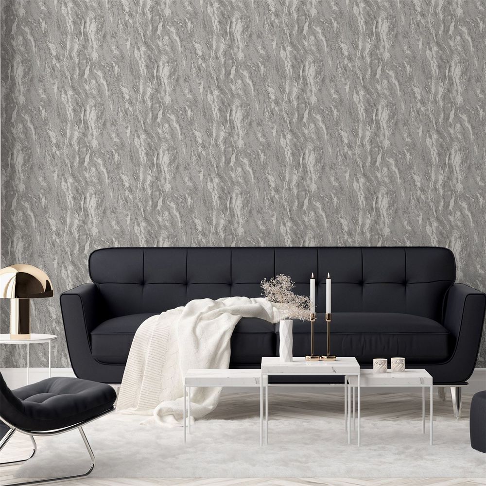 Luxe Texture Pewter Wallpaper - Attention to Detail - for All Demographics