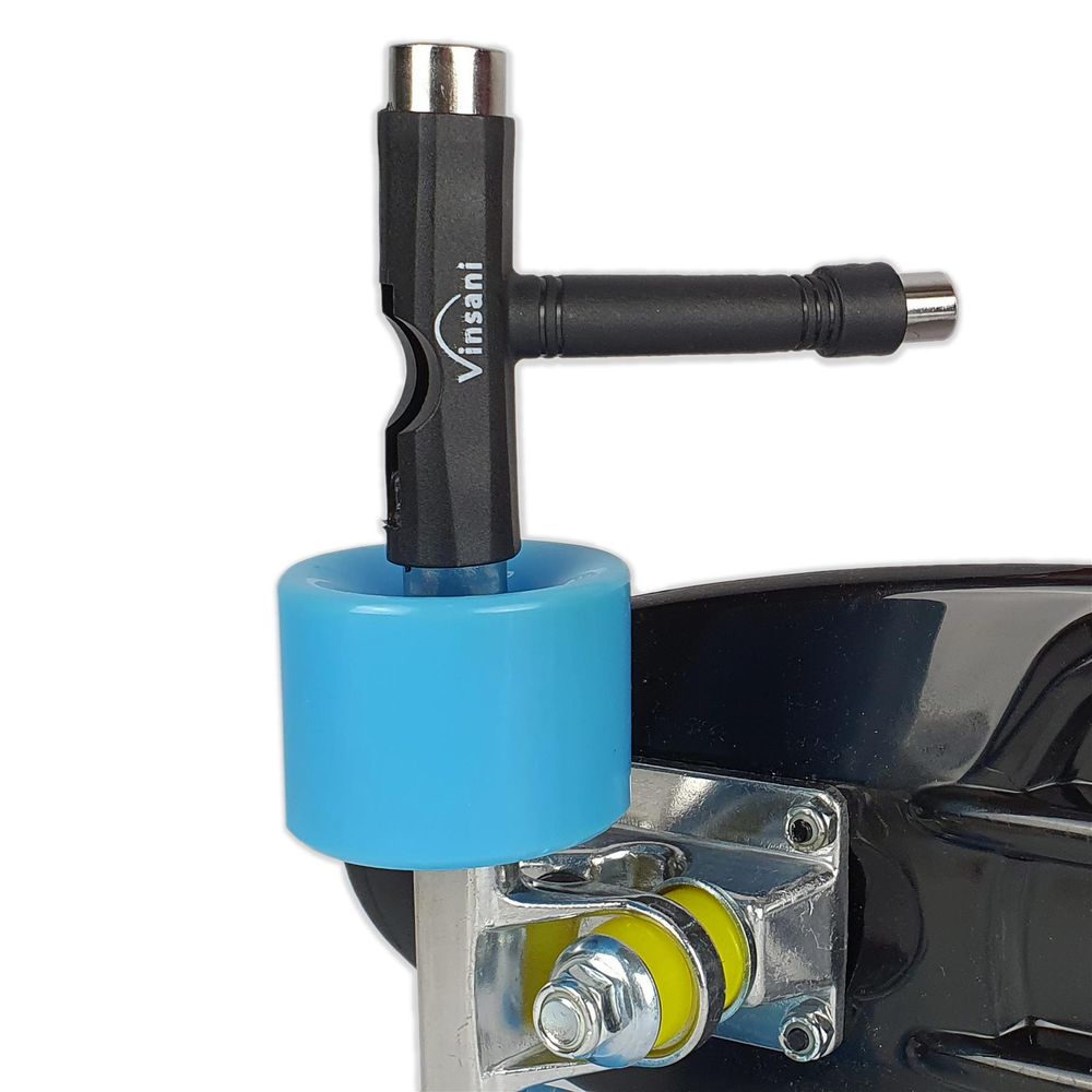 SKATEBOARD TOOL: One-stop, lightweight & portable T-shape tool for easy adjustment and customisation of your skateboard!