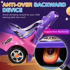 3 in 1 Ride on Push Car, Cartoon Robot Foot to Floor Slider