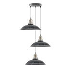 3 Head Vintage Industrial E27 Ceiling Hanging Light Shade Metal Pendant Lamp