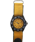 Kid's Yellow Big Dial Velcro Watch - Easy Fasten