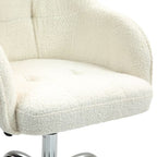 Fluffy Vanity Chair for Desk, with Height Adjustable, Wheels