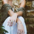 Delicate Silver Leaf Bangle - for Gifts!