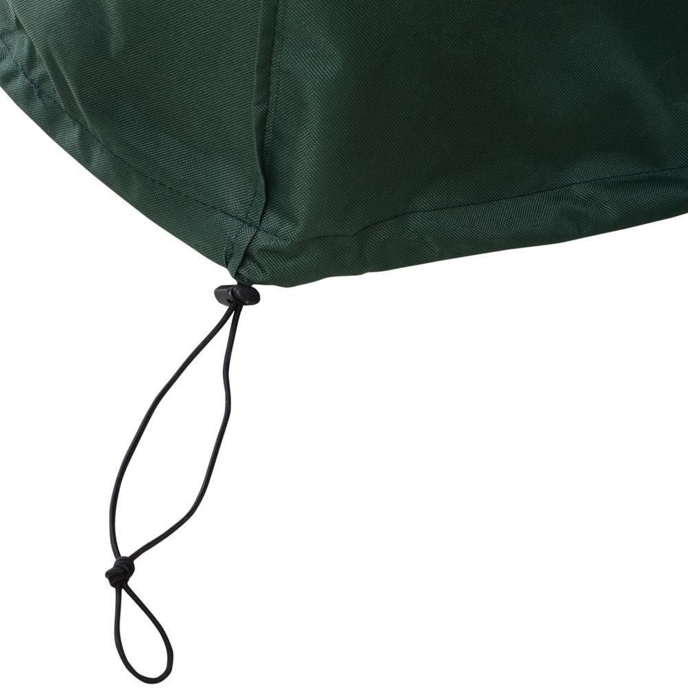 Durable 230x230cm Green Outdoor Furniture Cover - Heavy-Duty PVC Coated 600D Waterproof Protection