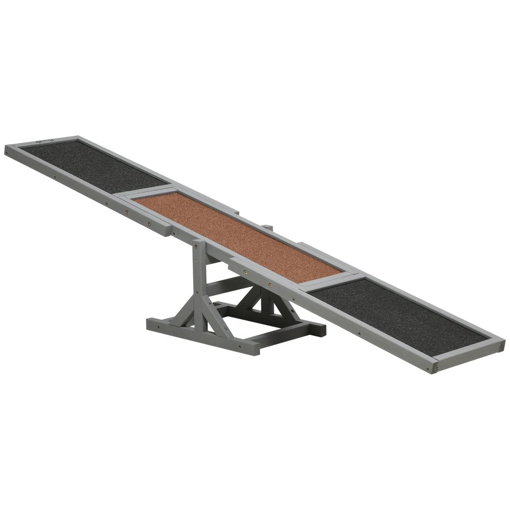 Wooden Pet Seesaw for Big Dogs - Safe Agility Toy - Engage Your Dog's Energy & Improve Agility