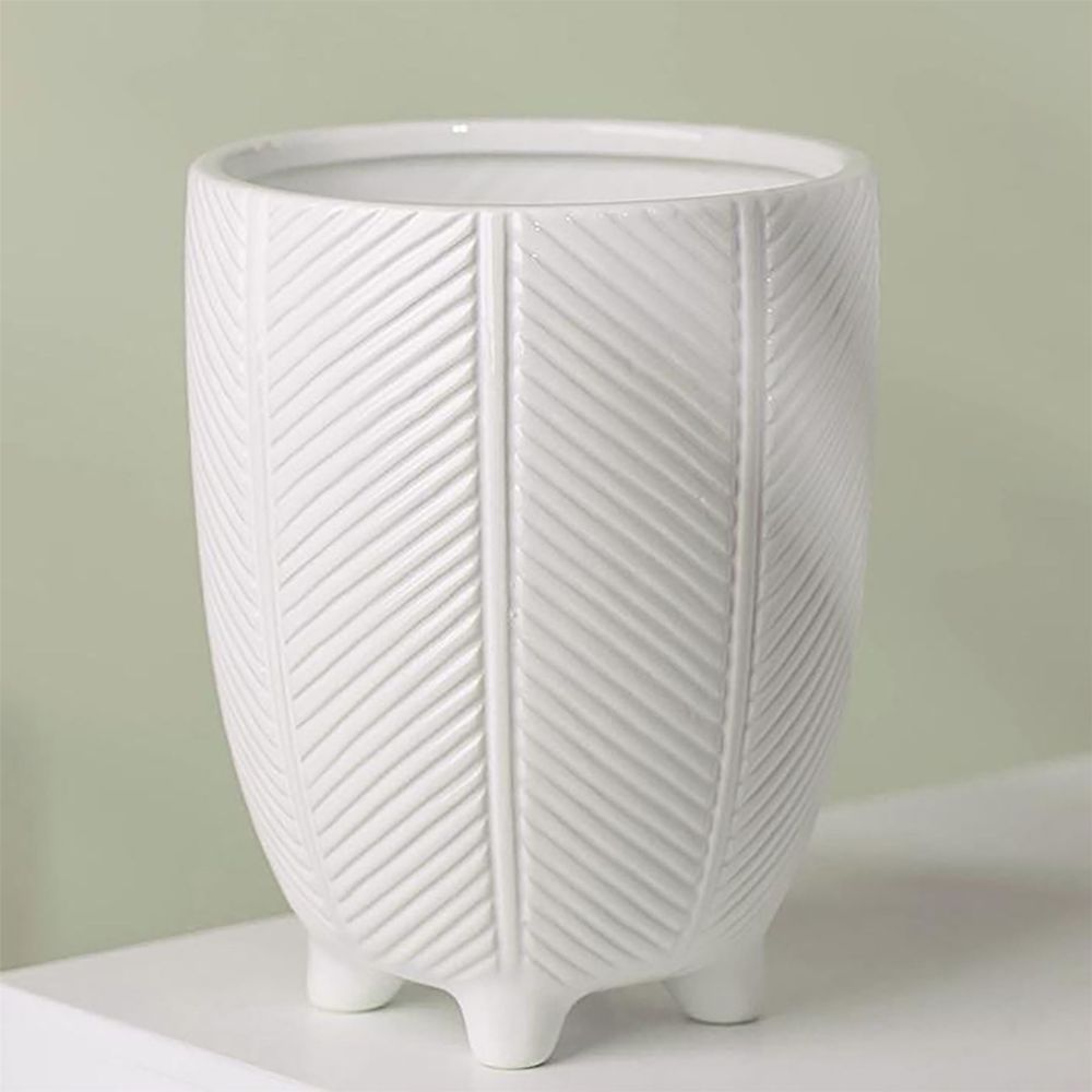 Artificial Plants Ceramic Planters Displays Home Decor Limited Office Desk White