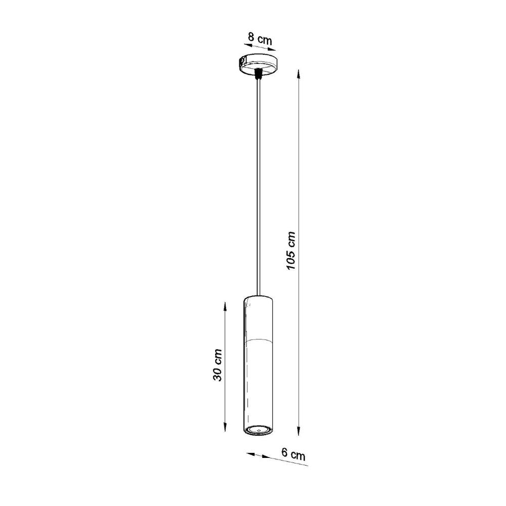 Modern Pendant Lamp: Steel & Concrete Design - GU10