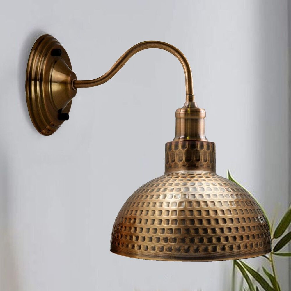 Retro Copper Wall Lights & Lamps - Antique Brass & Copper Sconces ~3678