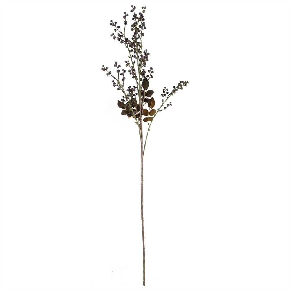 Captivating 60cm Artificial Purple Starflower Display Glass Vase