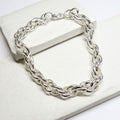 Twisted Silver Bracelet - Ideal Birthday or Christmas Gift