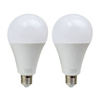 E27 25W Energy Saving Warm White LED Light Bulbs A60 E27 Screw-in non dimmable bulbs with Golf Detail Pack 2