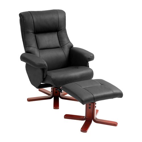 Recliner Chair with Footstool, Backrest Adjustable, Armchair
