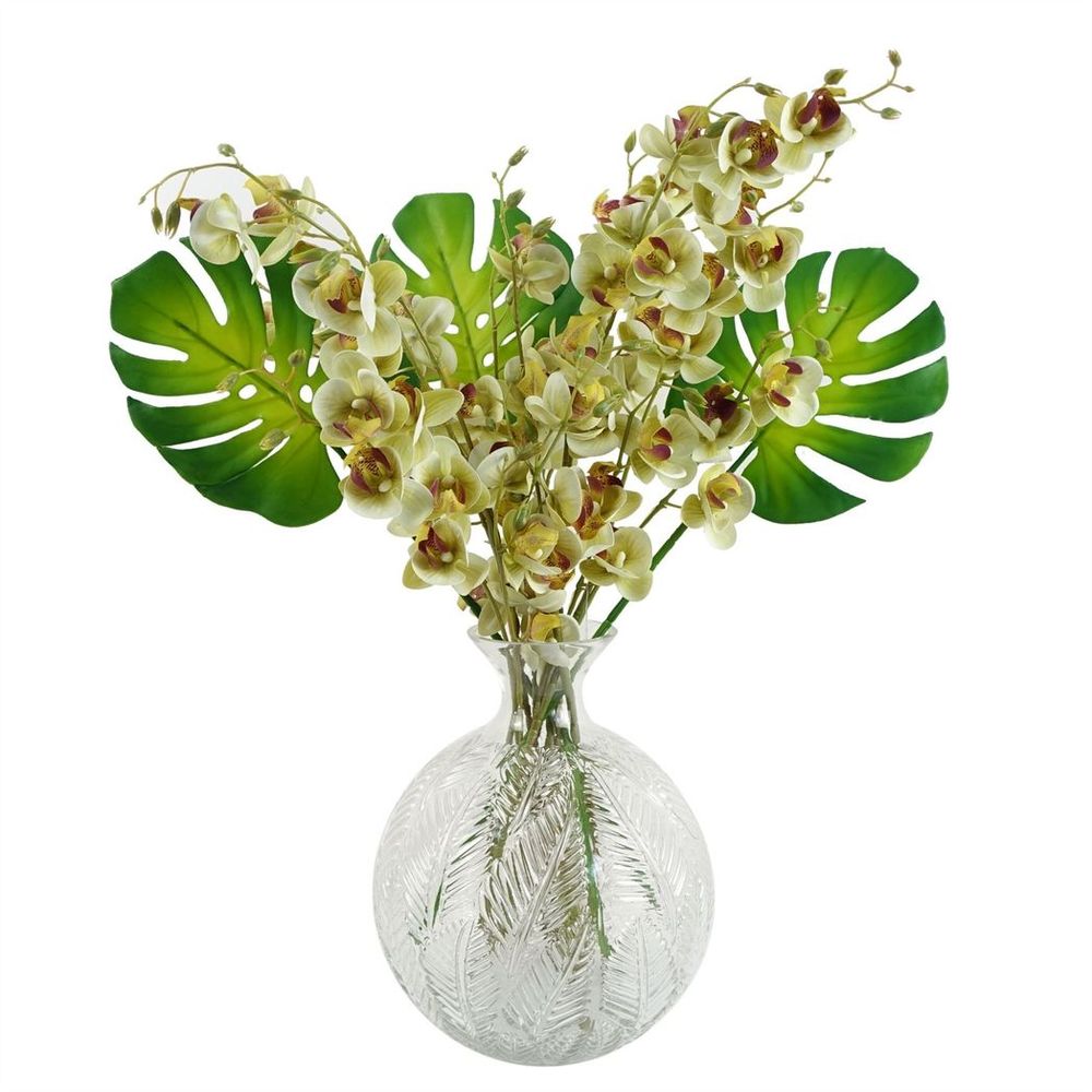 Set of 6 Artificial Monstera Leaves - Lifelike and Versatile for Stunning Décor