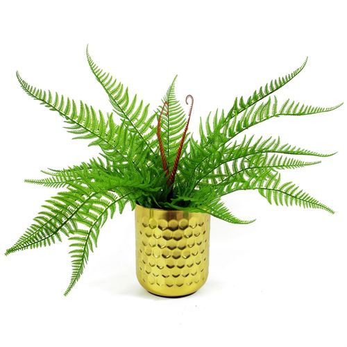 6 x 60cm Artificial Bushy Dixie Wood Fern Dark Green Plant