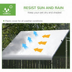 Galvanized Chicken Run with Cover - Keep Your Chickens Safe and Happy Outdoors