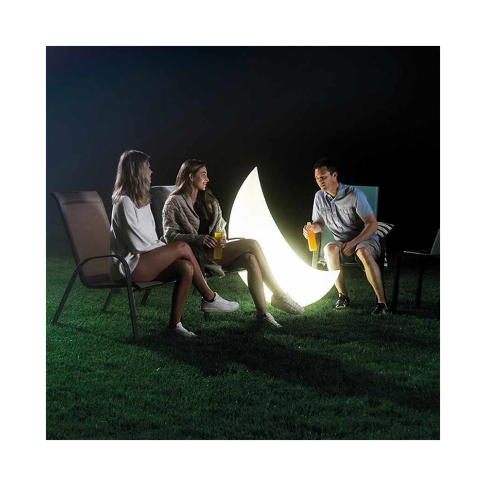 Intex LED Floating Moon Crescent Light for Garden Lighting, 1.35m x 43cm x 89cm