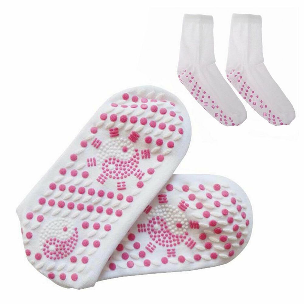 Envie Tourmaline Magnetic Health Socks - White