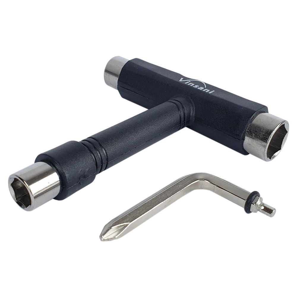 SKATEBOARD TOOL: One-stop, lightweight & portable T-shape tool for easy adjustment and customisation of your skateboard!