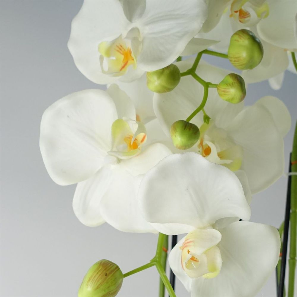 150cm Giant White Orchid Plant - Artificial - 189 Real Touch Flowers