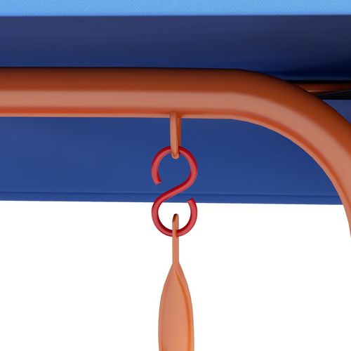 2 Seater Kids Swing Chair, Cowboy Themed with Adjustable Canopy