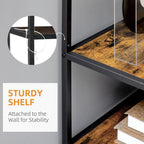 7 Tier Storage Shelves, Free Standing Book Shelf for Study, Living Room