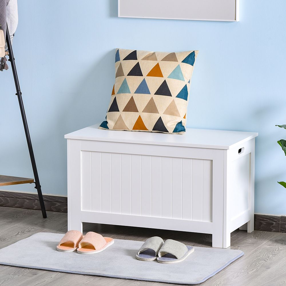 Large Storage Box Toy Chest with Lid & Safety Hinges